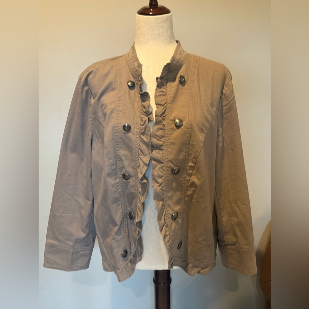 Ann Taylor Double Button Front Jacket Size Xl - image 2